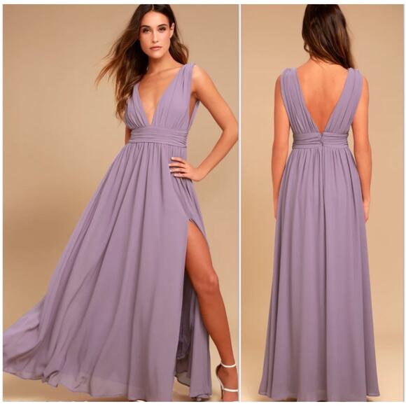 Lulus Dresses & Skirts - Lulus Heavenly Hues Maxi Dress Medium Purple Bridesmaid Wedding Formal Event